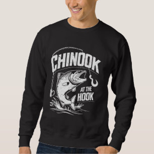 Sudadera Chinook en la pesca del salmón gancho
