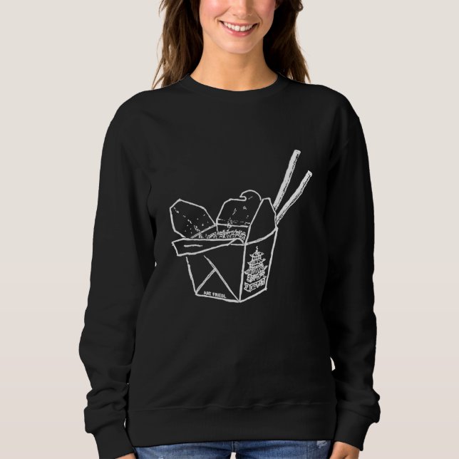 Sudadera Chinos Saque Comida Gracias A Disfrutar De La Dra. (Anverso)