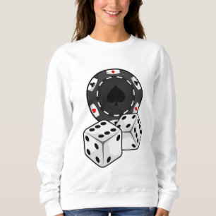 Sudadera Chip y dados para Poker