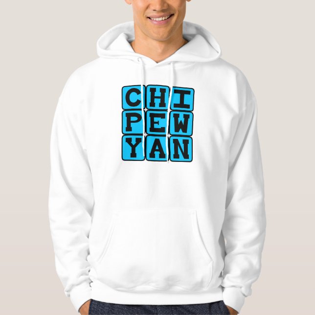 Sudadera Chipewyan, Lengua del Noroeste de Canadá (Anverso)