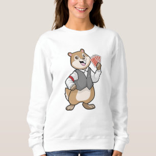 Sudadera Chipmunk en Poker con tarjetas de póker