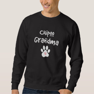 Sudadera Chipoo Abuela Chihuahua Poodle Mezcla de Perros