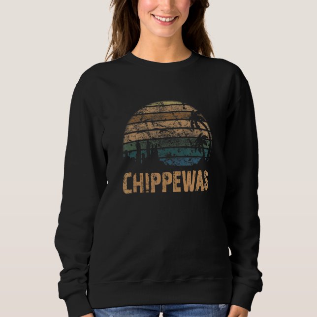 Sudadera Chippewas Atardecer Antiguo Deteriorado (Anverso)