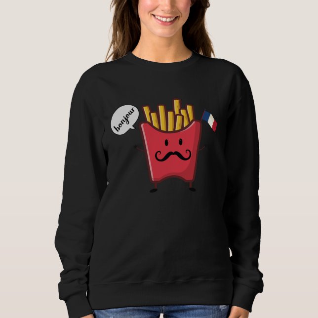 Sudadera chips say bonjour (Anverso)
