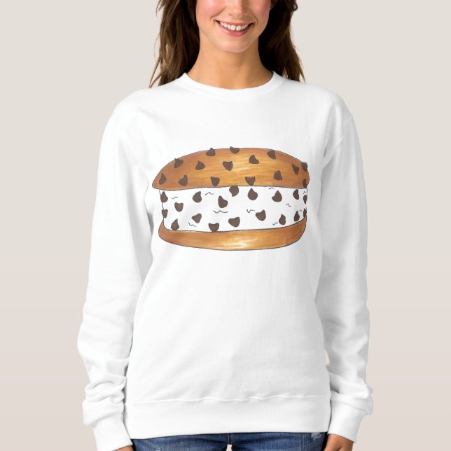 Sudadera Chipwich Chip de chocolate Cocina helada Sandwich (Anverso)