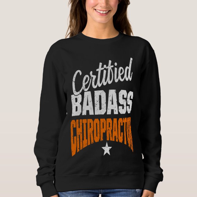 Sudadera Chiropractic Spine Treatment Certified Spinal Chir (Anverso)