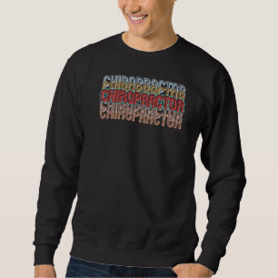 Sudadera Chiropráctico Terapia Quiropráctica Vintage de la