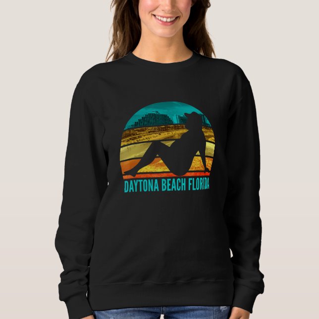 Sudadera Chiste adulto que bebe humor en Daytona Beach Flor (Anverso)