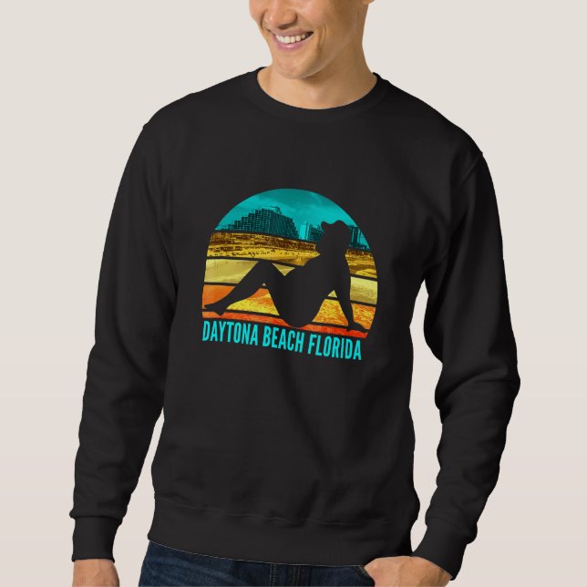 Sudadera Chiste adulto que bebe humor en Daytona Beach Flor (Anverso)