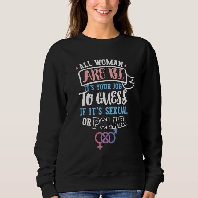 Sudadera Chiste bisexual gracioso Lgbtq Bi Orgullo Lgbt Amb (Anverso)