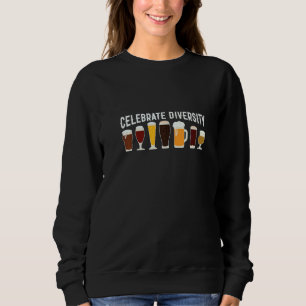 Sudadera Chiste de beber cerveza Celebra la diversidad Cerv