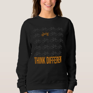 Sudadera Chiste de Ciclista en Bicicleta Reclinada