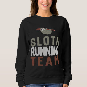 Sudadera Chiste de ejecución lenta de equipo de ejecución l
