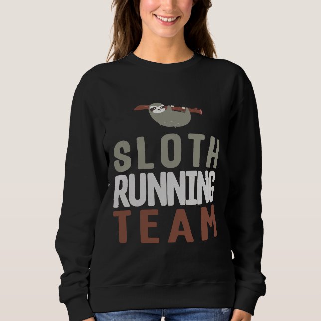 Sudadera Chiste de ejecución lenta de equipo de ejecución l (Anverso)