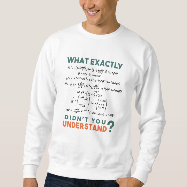 Sudadera Chiste de fórmula de Física (Anverso)