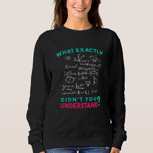 Sudadera Chiste de fórmula de física matemática (Anverso)