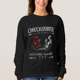 Sudadera Chiste de jugador divertido de ajedrez, Humor del