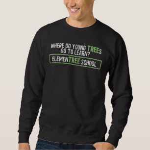 Sudadera Chiste de la escuela primaria para jóvenes varones