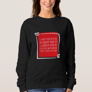 Sudadera Chiste de mosquitos cristianos Gracioso Deluxe Rel