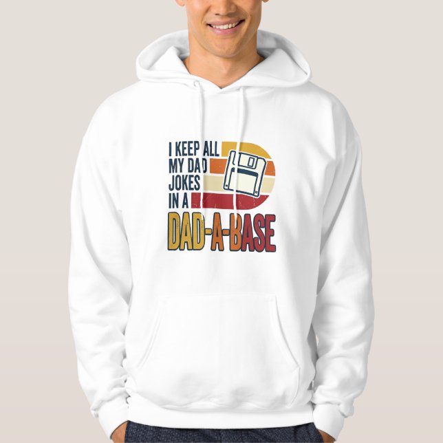 Sudadera Chiste de Papá Base Retro Divertido Diseño de Vect (Anverso)