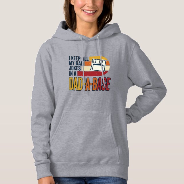 Sudadera Chiste de Papá Base Retro Divertido Diseño de Vect (Anverso)