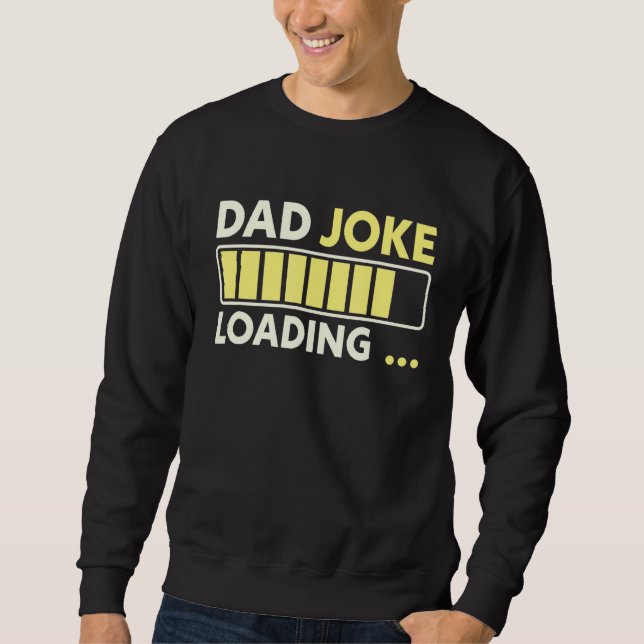 Sudadera Chiste de papá cargando humor para papá (Anverso)