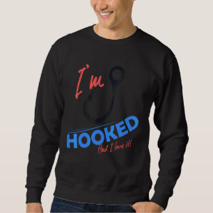 Sudadera Chiste de Pescador Estoy Enganchado