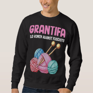 Sudadera Chiste familiar grantifa ancianas contra fascistas