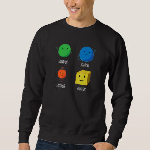 Sudadera Chiste Físico Neutron Proton Electron Crouton Scie