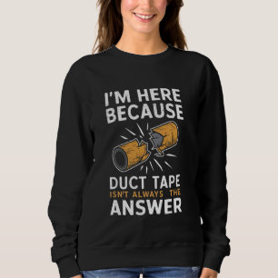 Sudadera Chiste mecánico de autos estoy aquí porque la cint