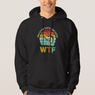 Sudadera Chiste Retro Walleye Pescador Humor Pescado