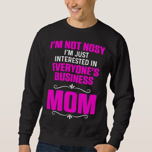 Sudadera Chistes de mamá Sarcasmo No entrometida Solo me in (Anverso)