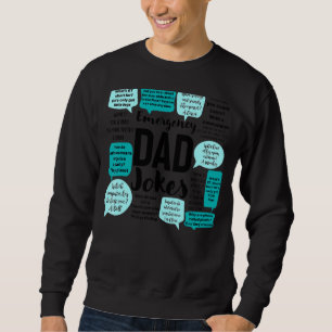 Sudadera Chistes de papá de emergencia citan a papi puntea