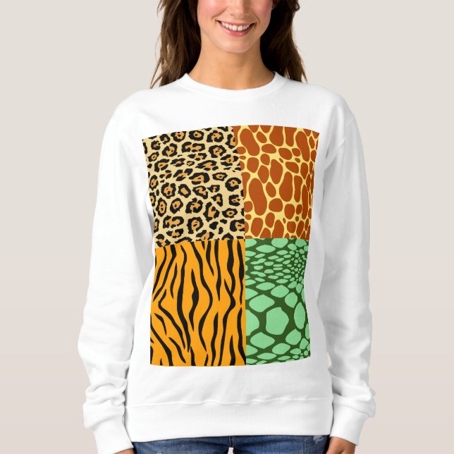 Sudadera Chita, jirafa, tigre y serpiente (Anverso)