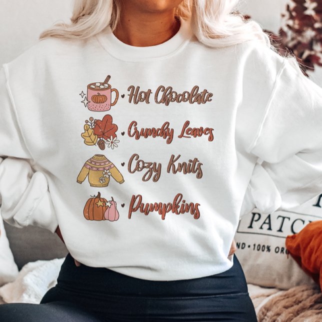 SUDADERA CHOCOLATA CRUNCHY TEMÁTICO DE OTOÑO DEJA ACOGEDOR (Subido por el creador)