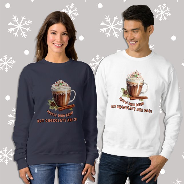 Sudadera Chocolate caliente navidades es Guay Women (Subido por el creador)
