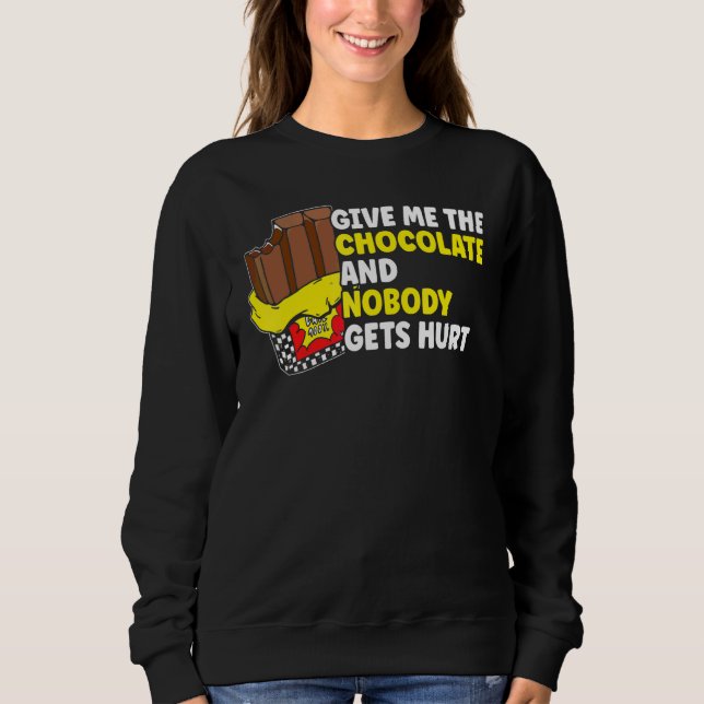Sudadera Chocolate Dame El Chocolate (Anverso)