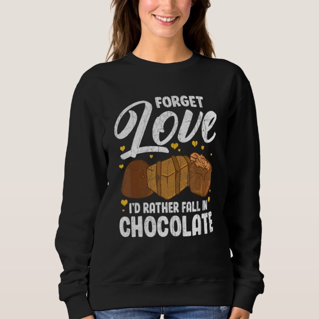 Sudadera Chocolate inspirado en chocolate Chocaholic Relaci (Anverso)