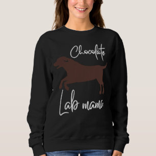 Sudadera Chocolate Lab Mama Labrador Mom