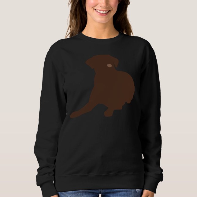 Sudadera Chocolate Labrador (Anverso)