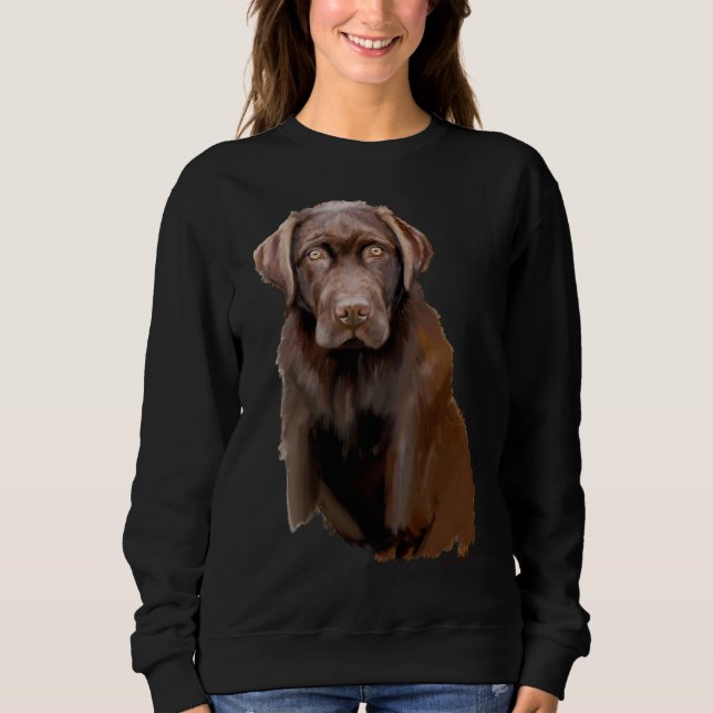 Sudadera Chocolate Labrador (Anverso)