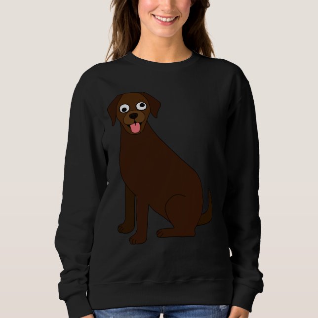Sudadera Chocolate Labrador 182 (Anverso)