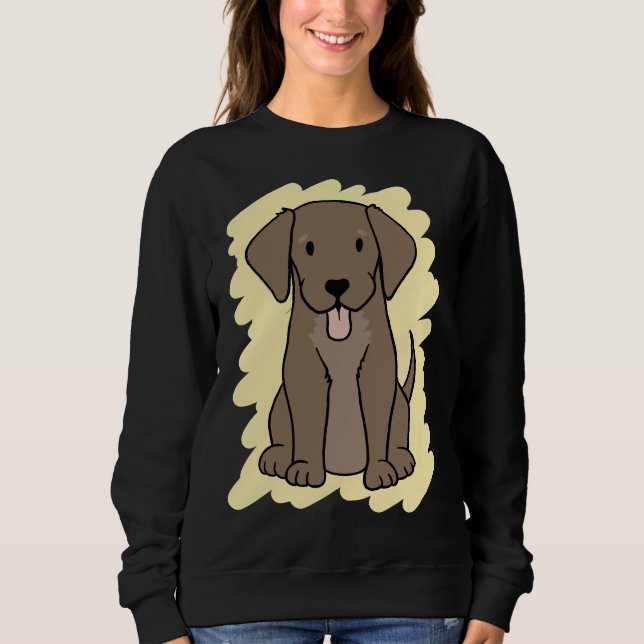 Sudadera Chocolate Labrador 29 (Anverso)