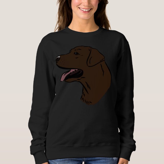 Sudadera Chocolate Labrador 46 (Anverso)