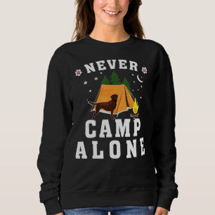 Sudadera Chocolate Labrador perro recuperador amor camping