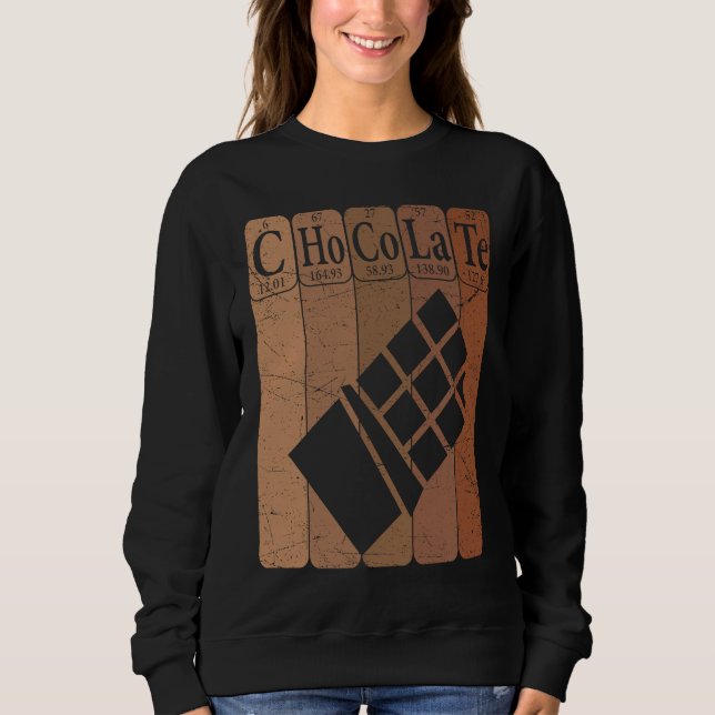 Sudadera Chocolate Periodic Table Elements Chocoholic Choco (Anverso)