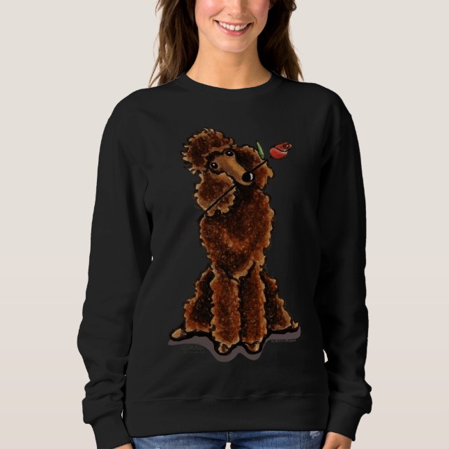 Sudadera Chocolate Poodle Squerido (Anverso)