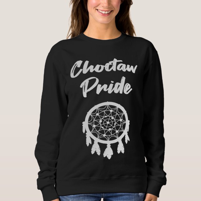 Sudadera Choctaw Pride Native American dreamcatcher (Anverso)