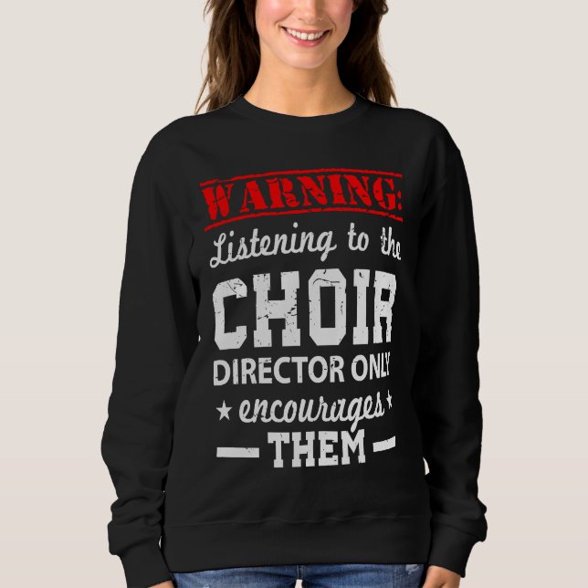 Sudadera Choir Humor Director (Anverso)