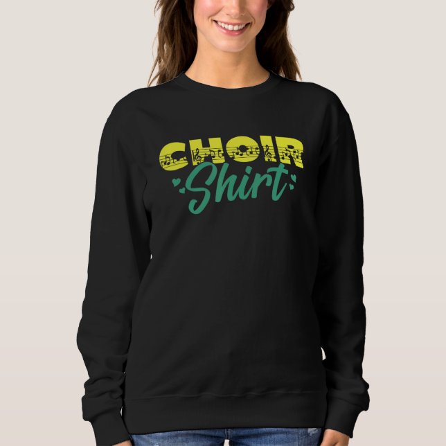 Sudadera Choir Music Group Singer Choir Member Director Tea (Anverso)